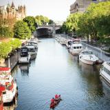 Rideau Kanal in Ontario Ottawa